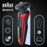 Braun Series 6 61-R1200S Wet & Dry Electric Shaver + Case and Precision Trimmer Red