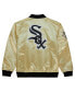 Фото #3 товара Куртка Mitchell&Ness мужская Золотая Chicago White Sox OG 2.0 легкая сатиновая.