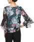 ფოტო #3 პროდუქტის Plus Size Floral-Print Blouse