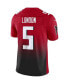 Фото #4 товара Men's Drake London Red Atlanta Falcons Vapor F.U.S.E. Limited Jersey