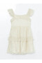 Фото #2 товара Платье для малышей LC WAIKIKI LCW Kids Kare Yaka Короткое платье для девочек