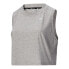 Фото #3 товара Puma Train Logo Crew Neck Athletic Tank Top Plus Womens Grey Athletic Casual 52