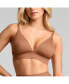 ფოტო #1 პროდუქტის Women's No-Show Triangle Bra with removable pads