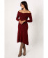 ფოტო #2 პროდუქტის Women's Deena Off Shoulder Midi Dress