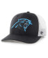 Фото #1 товара Men's Black Carolina Panthers Adjustable Trucker Hat