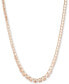 ფოტო #1 პროდუქტის Gold-Tone Champagne Stone Collar Necklace, 16" + 3" extender