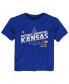 ფოტო #3 პროდუქტის Toddler Girls and Boys Royal Kansas Jayhawks 2022 NCAA Men's Basketball National Champions Bracket T-shirt
