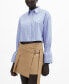 Women's Buckle Checked Skirt