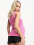 Фото #3 товара ASOS DESIGN Maternity knitted v neck vest top in pink