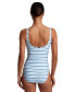 Фото #2 товара Women's Striped One-Piece Swimsuit