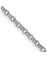 Stainless Steel Polished 3.2mm Cable Chain Necklace