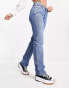 Фото #2 товара Weekday Pin mid rise straight leg jean in harper blue