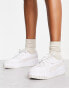 Puma Cali Dream trainers in white and leopard print - exclusive to ASOS