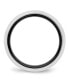 ფოტო #2 პროდუქტის Ceramic Black and White Polished Wedding Band Ring
