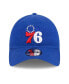 Фото #2 товара Men's Royal Philadelphia 76ers 2023 NBA Draft 9TWENTY Adjustable Hat