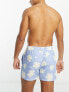 New Look floral swim shorts in blue