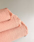 Micro waffle-knit cotton towel