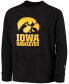 Big Boys Black Iowa Hawkeyes Lockup Long Sleeve T-shirt