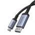 Фото #4 товара Kabel jednokierunkowy USB-C do DisplayPort 1.4 HD 8K 60Hz 2m czarny