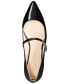 ფოტო #4 პროდუქტის Women's Kyra Luxurious Slip-on Mary Jane Pointed Toe Flats