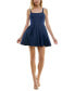 Фото #1 товара Juniors' Sleeveless Pleat-Skirt Fit & Flare Dress