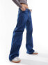 Фото #1 товара Monki Naoki low rise loose fit jeans in classic blue wash