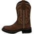 Фото #3 товара Justin Boots Inji Embroidery Round Toe Cowboy Womens Brown Casual Boots GY9909
