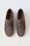 Leather deck shoes