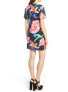 Фото #2 товара Missguided Multicolored V-Neck Short Sleeve Polyester Shift Dress Size 6