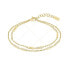 Фото #1 товара Larya Crystal Double Gold Plated Bracelet 1580450