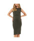 ფოტო #1 პროდუქტის Maternity Layered Knit Nursing Dress