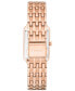 ფოტო #3 პროდუქტის Women's Raquel Three-Hand Date Rose Gold-Tone Stainless Steel Bracelet Watch, 23mm