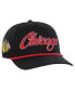 Фото #1 товара 47 Brand Men's Black Chicago Blackhawks Overhand Logo Side Patch Hitch Adjustable Hat