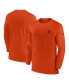 ფოტო #1 პროდუქტის Men's Orange Cincinnati Bengals Sideline Coach Performance Long Sleeve T-shirt