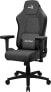 AEROCOOL ADVANCED TECHNOLOGIES Aerocool CROWNASHBK - Ergonomic Gaming Chair - Adjustable Cushions - AeroWeave Technology - Black - Universal gaming chair - 150 kg - Padded seat - Padded backrest - 125 kg - Black