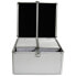 MEDIARANGE BOX76 - Box case - 300 discs - Silver - Fleece - Plastic - Wood - 120 mm - Aluminium
