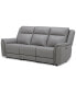 Фото #8 товара Addyson 88" 3-Pc. Leather Sofa with 3 Zero Gravity Recliners with Power Headrests, Created for Macy's