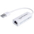 Фото #2 товара Manhattan USB 2.0 Fast Ethernet Adapter - 10/100 Mbps Fast Ethernet - Hi-Speed USB 2.0 - USB 2.0 - RJ-45 - Male connector / Female connector - White