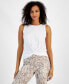 ფოტო #1 პროდუქტის Women's Twist-Front Tank Top, Created for Macy's