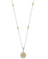 Фото #1 товара EFFY Collection eFFY® White and Yellow Diamond 18" Pendant Necklace (5/8 ct. t.w.) in 14k White & Yellow Gold