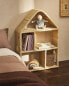 Children’s rattan house shelving unit