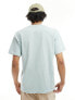 Фото #5 товара Obey heavy weight overdyed t-shirt in boxy fit in aqua blue