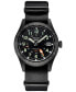 Фото #1 товара Men's Automatic 5 Sports GMT Black Leather Strap Watch 39mm