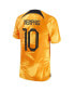 Men's Memphis Depay Orange Netherlands National Team 2022/23 Home Vapor Match Authentic Player Jersey