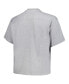 ფოტო #3 პროდუქტის Men's Heather Gray Distressed Denver Nuggets Big and Tall Hardwood Classics Vintage-Like Logo T-shirt