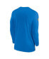 Фото #3 товара Men's Powder Blue Los Angeles Chargers Sideline Coach Performance Long Sleeve T-shirt