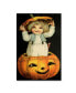 Vintage Apple Collection 'Halloween Pumpkin Head Child' Canvas Art - 12" x 19"
