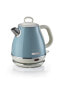Фото #1 товара Электрический чайник Ariete 2868, 1 л, 1630 Вт, синий, металл, беспроводной, с фильтром