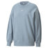 Фото #1 товара Puma Classics Oversized Logo Crew Neck Sweatshirt Womens Blue 53568279