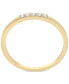 ფოტო #4 პროდუქტის Diamond Five-Stone Stack Ring (1/20 ct. t.w.) in 14k Yellow or White Gold, Created for Macy's